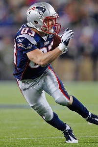 AP Photo/Charles Krupa Wes Welker led the NFL with 122 catches in 2012 