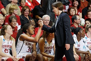 Tara VanDerveer and Nnemkadi Ogwumike