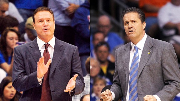 John Calipari and Bill Self