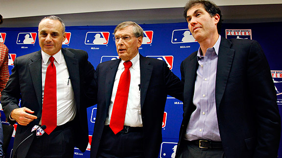 Rob Manfred, Bud Selig & Michael Weiner
