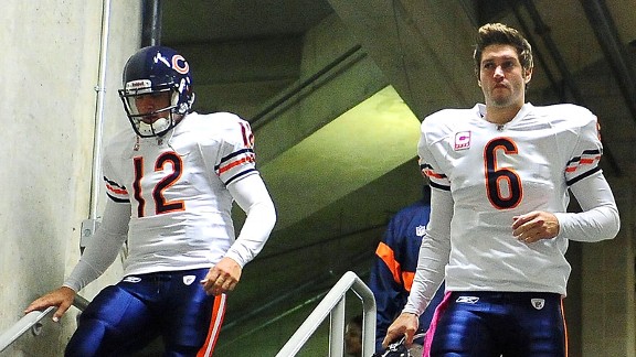 Jay Cutler, Caleb Hanie