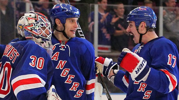 Henrik Lundqvist, Dan Girardi, Brandon Dubinsky