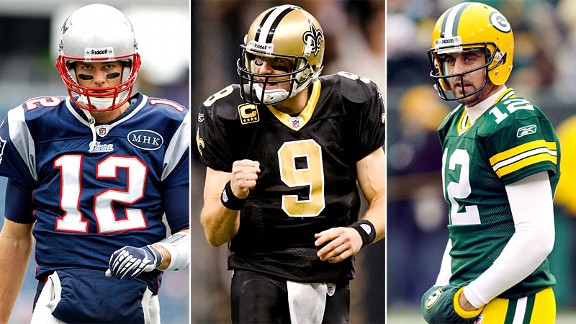 Brady, Brees, Rodgers