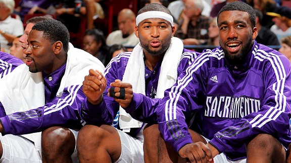 Tyreke Evans, DeMarcus Cousins & Donte Greene