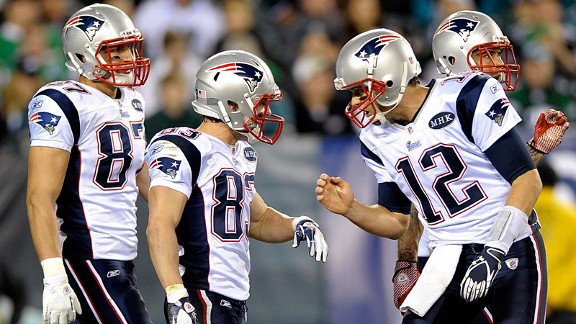 Gronkowski, Welker, Brady 