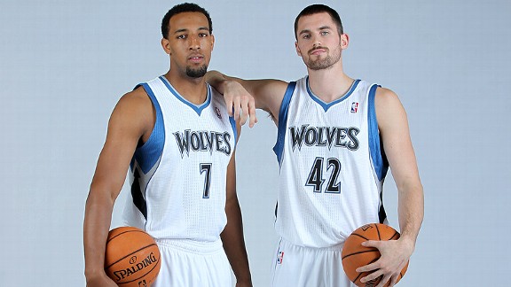 David Sherman NBAE via Getty Images Kevin Love and Derrick Williams have