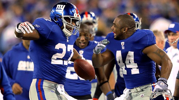 Brandon Jacobs and Ahmad Bradshaw