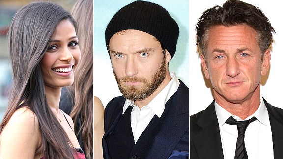 Freida Pinto, Jude Law & Sean Penn
