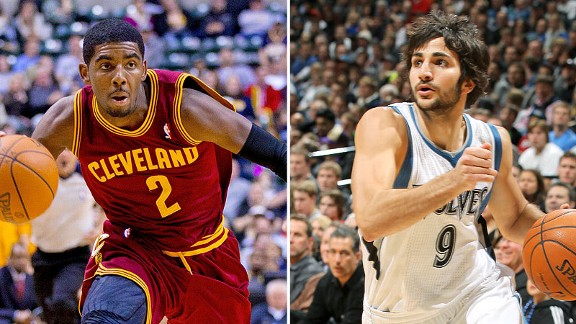 Kyrie Irving and Ricky Rubio
