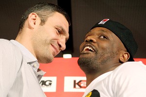 Vitali Klitschko and Dereck Chisora