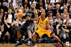LeBron James and Kobe Bryant