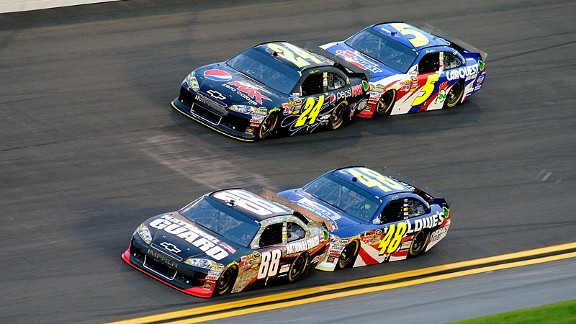 Johnson, Gordon, Earnhardt Jr., Martin