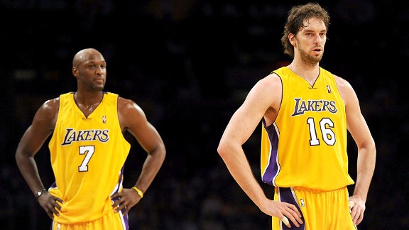 Pau Gasol and Lamar Odom