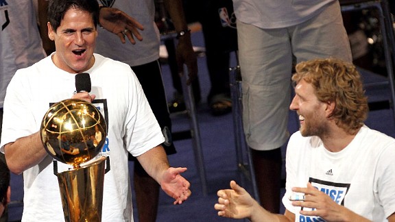 Mark Cuban and Dirk Nowitzki