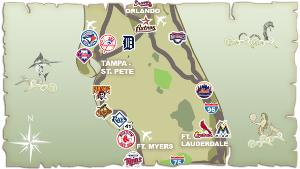 florida grapefruit league map