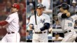 Joey Votto, Alex Rodriguez and Jose Bautista