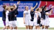 United States Women's Soccer team celebrates