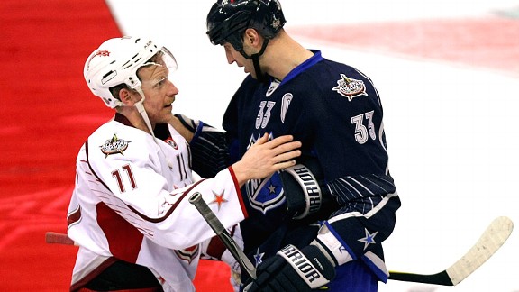 Daniel Alfredsson and Zdeno Chara