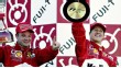 Michael Schumacher and Rubens Barrichello