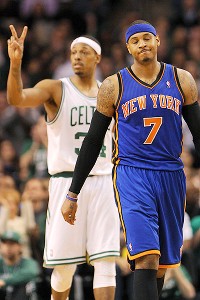 Paul Pierce and Carmelo Anthony
