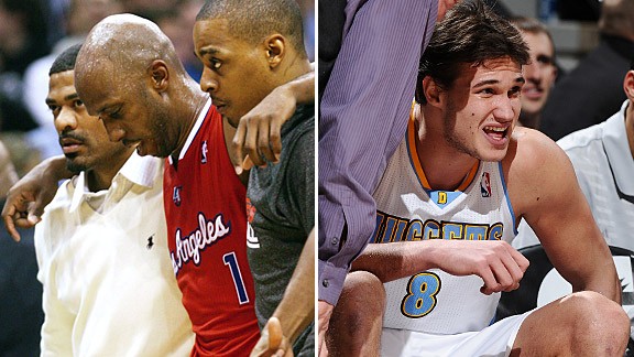 Chauncey Billups and Danilo Gallinari