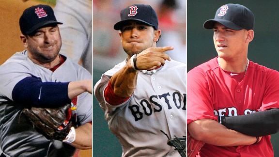 Nick Punto, Mike Aviles & Jose Iglesias 