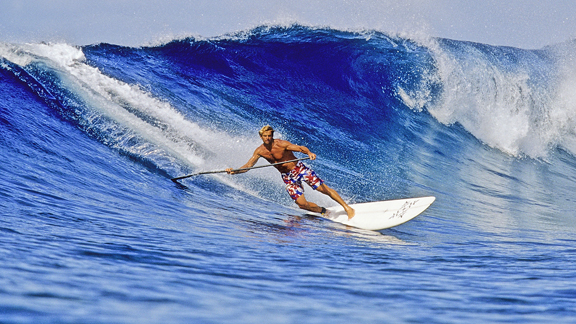 laird hamilton paddle board teahupoo