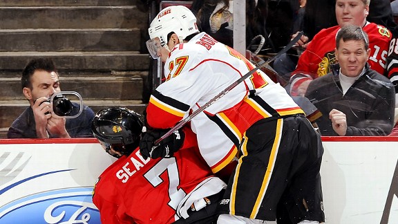 Rene Bourque, Brent Seabrook