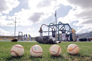spring training baseball game
