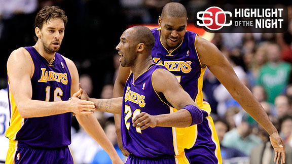 Los Angeles Lakers celebrate