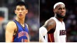 Jeremy Lin and LeBron James
