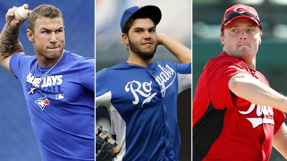 Brett Lawrie, Eric Hosmer, Jay Bruce