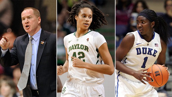 Jim Crowley, Brittney Griner and Elizabeth Williams