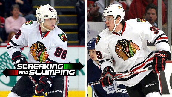 Patrick Kane and Jimmy Hayes