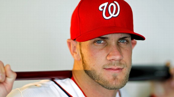 BRYCE HARPER plays center, clarifies approach to making Nationals, eager to ...