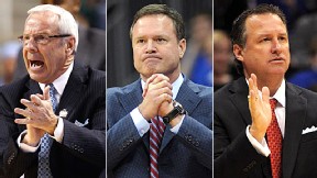 Roy Williams, Bill Self and Mark Gottfried
