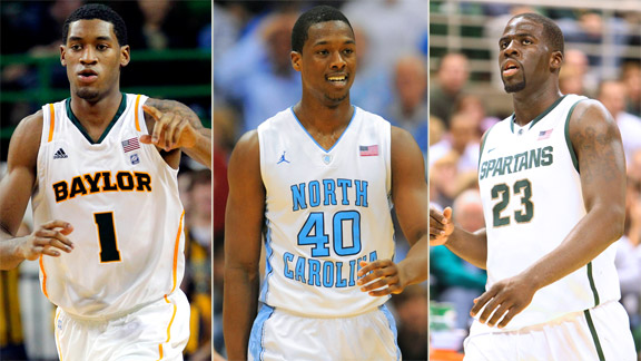 Perry Jones, Harrison Barnes, Draymond Green