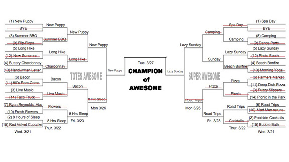 Champion of Awesome bracket