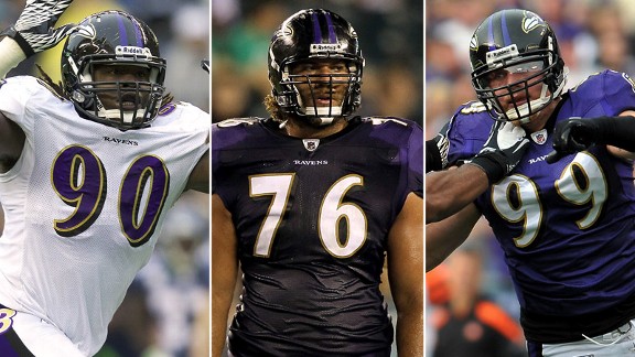 Pernell McPhee, Jah Reid, Paul Kruger