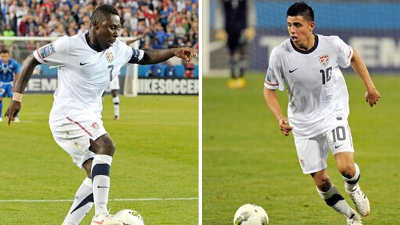 Freddy Adu and Teal Bunbury