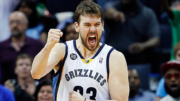 Marc Gasol with the Memphis Grizzlies