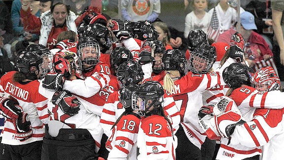 Canada players celebrate