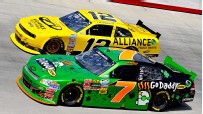 Danica Patrick and Sam Hornish