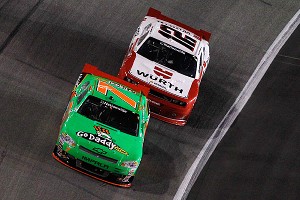 Danica Patrick and Sam Hornish Jr.
