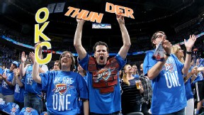 Oklahoma City Thunder fans