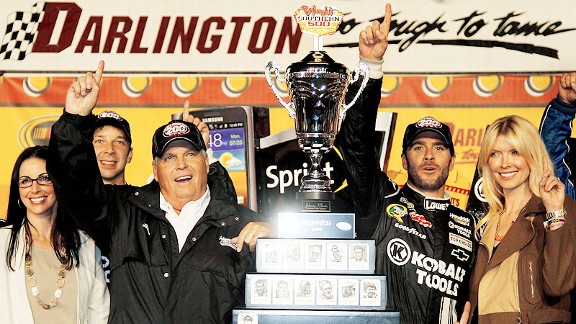 Jimmie Johnson and Rick Hendrick