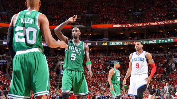 Boston Celtics celebrate