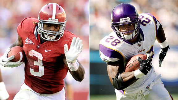 Trent Richardson & Adrian Peterson