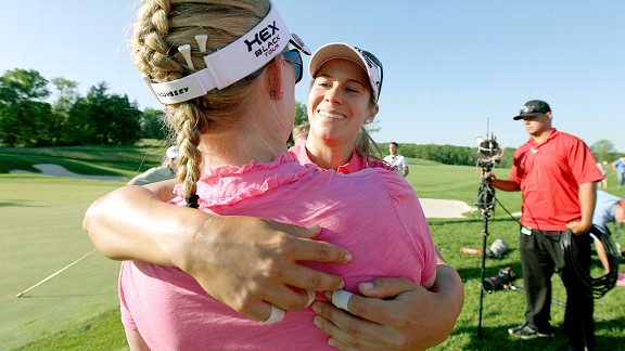 Azahara Munoz and Morgan Pressel