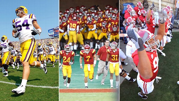 LSU, USC, Alabama